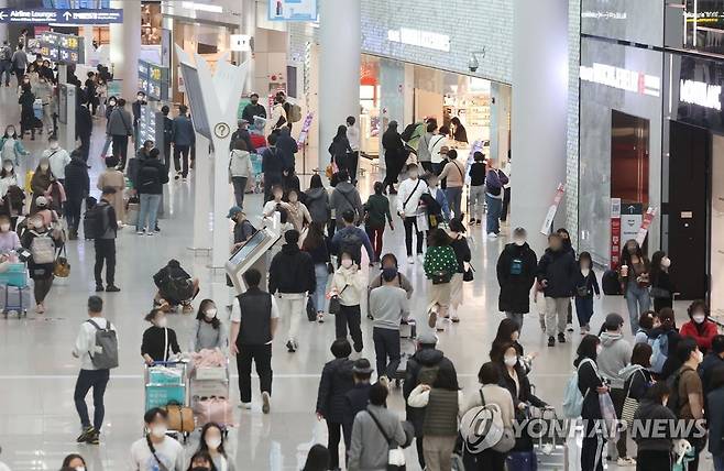 인천국제공항 제1터미널 면세구역 [연합뉴스 자료사진]