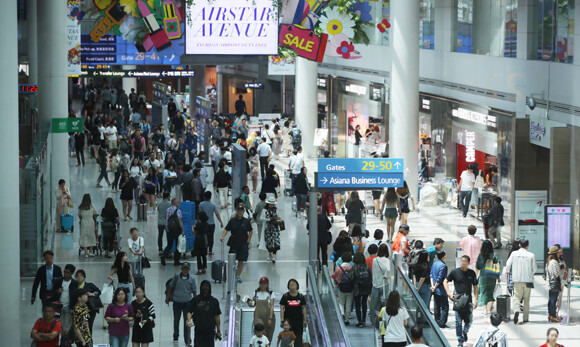 인천국제공항 제1터미널 면세점. 연합뉴스