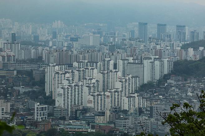 서울 시내 아파트 일대 모습. [연합]