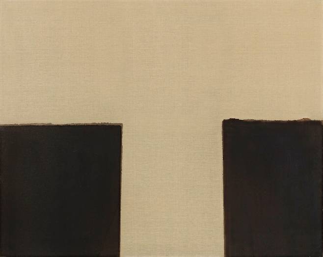 윤형근, Burnt Umber & Ultramarine Blue, 린넨에 유채 181.8 x 227.3 cm  (150호) 1993 *재판매 및 DB 금지