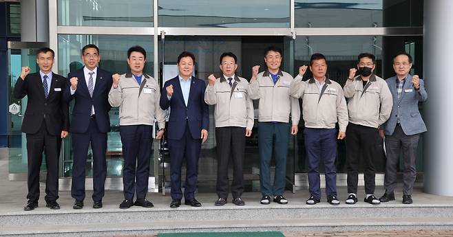 박완수 지사, 한국경남태양유전 방문 [경남도 제공. 재판매 및 DB 금지]