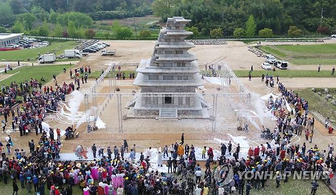 익산 미륵사지 서탑 [연합뉴스 자료사진. 재판매 및 DB 금지]