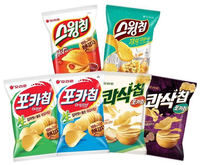 오리온의 감자칩 브랜드/사진제공=오리온