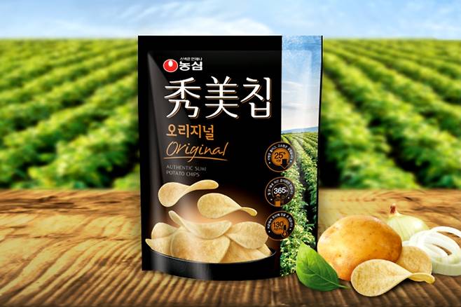 국내산 수미감자로 만든 농심 수미칩/사진제공=농심