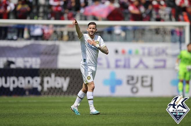 [서울=뉴시스]K리그2 김포 파블로. (사진=프로축구연맹 제공)