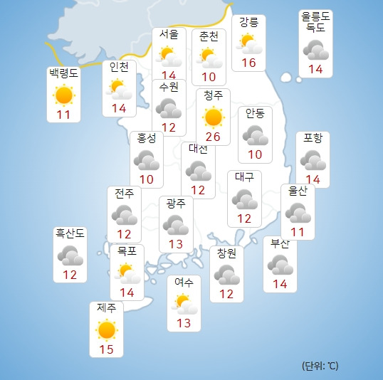 기상청 내일(3일) 오전 날씨 : 전국날씨,날씨예보,주말,주간날씨