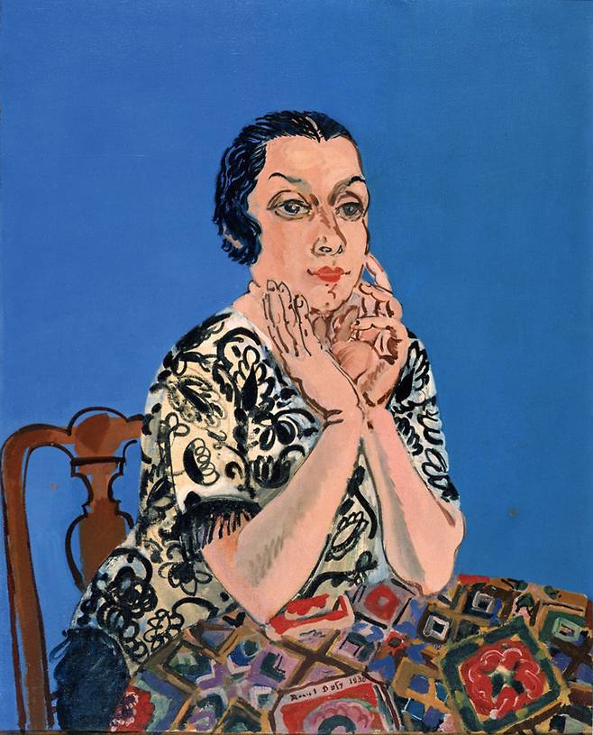 에밀리엔 뒤피의 초상(Portrait of Emilienne Dufy). 1930 © Musée des Beaux-Arts Jules Chéret , Nice / © ADAGP, Paris