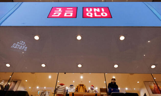 일본 도쿄의 한 유니클로 매장 모습. 로이터연합뉴스