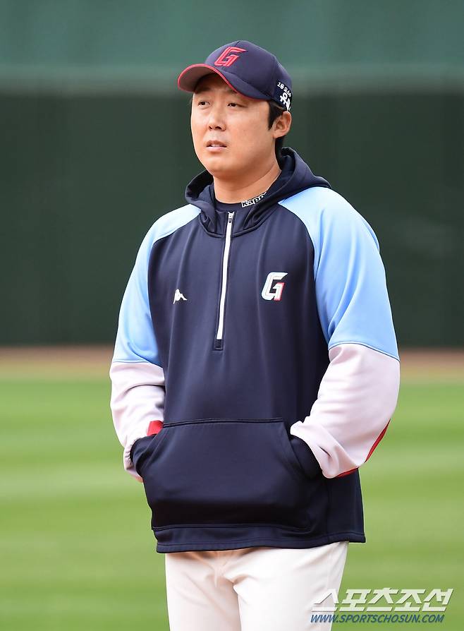 배영수 코치. 부산=송정헌 기자songs@sportschosun.com/2023.04.18/