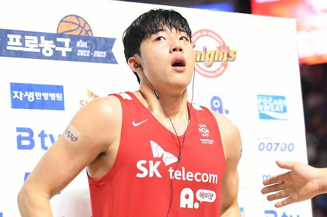 경기 후 눈물을 쏟은 오재현. KBL 포토