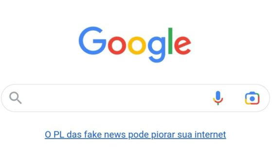지난 1일(현지시간) 브라질에서 구글에 접속하면 검색창 바로 밑에 '가짜뉴스법은 당신의 인터넷(환경)을 더욱 악화시킬 수 있습니다'라는 링크를 볼 수 있었다. 해당 링크는 현재 삭제됐다. 트위터 캡처