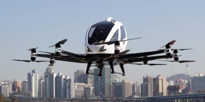 서울 상공 나는 드론택시. 연합뉴스