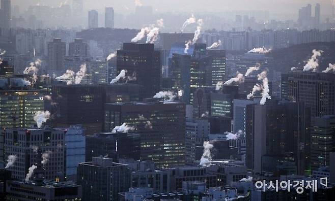 서울 도심 일대 빌딩들 전경[사진=아시아경제DB]