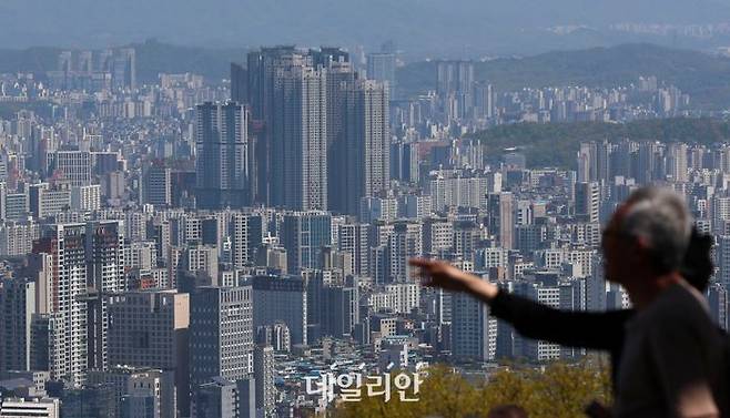 서울 중구 남산에서 바라본 서울 아파트 단지 모습. ⓒ뉴시스