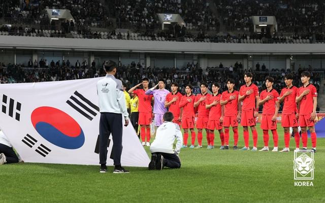 아시아축구연맹(AFC) 20세 이하(U-20) 아시안컵 당시 U-20 축구대표팀. 대한축구협회 제공