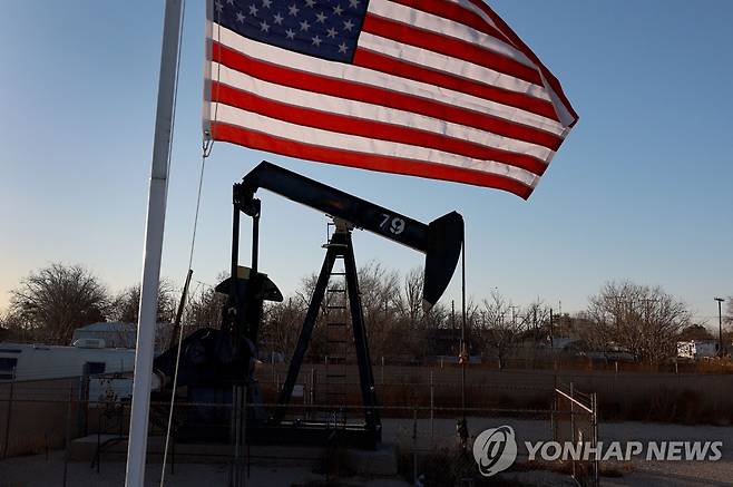 텍사스 오데사 지역에 있는 원유 펌프잭 [연합뉴스 자료사진]
