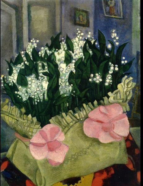1916년 마르크 샤갈이 그린 유럽은방울꽃.