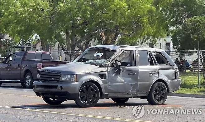 텍사스 국경도시에서 발생한 SUV 돌진 사고 [AP=연합뉴스. 재판매 및 DB 금지]