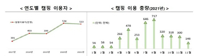 ▲ 2021 캠핑이용자 실태조사 [행정안전부 제공]