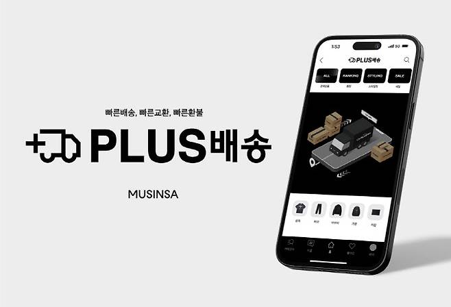 무신사 PLUS배송 서비스 론칭. (사진=무신사)