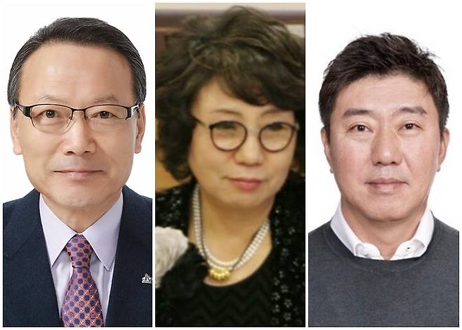 왼쪽부터 윤풍식 ㈜국민그룹 회장, 정혜경 대한무용협회 광주지회 고문, 김형석 남해종합건설㈜ 대표이사 *재판매 및 DB 금지