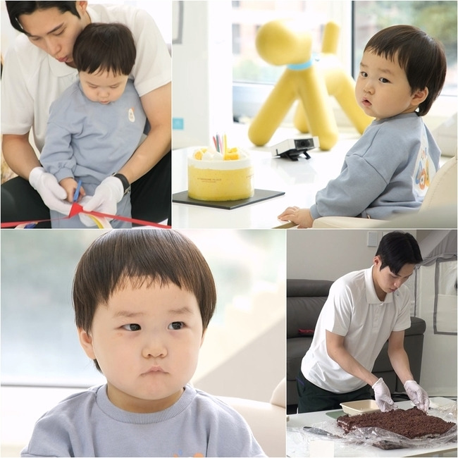 The Return of Superman Kim Jun-ho - Jung Eun-woo The rich man opens a party in a new home to live with his recently born silver copper.KBS 2TV  ⁇  The Return of Superman  ⁇ , which is broadcasted on May 12 at 10 pm, is depicted as a welcome to child care world.Following the last broadcast, Superman  ⁇  Song Il-kook will appear as a narrator and will show sympathy and authenticity by watching jun bum and Jung Eun-woo, which reminds me of my childhood.Kim Jun-ho recently announced the birth of her second son, Silver Copper.Jung Eun-woos family, who moved to a house as big as four families, is interested in opening a new house for the first time on the show.Jung Eun-woo starts to roll his eyes with his fingers holding his father Kim Jun-hos hand with his fern hand as if the first house he faces is awkward.Kim Jun-ho prepares a ribbon cutting ceremony to celebrate Jung Eun-woo, the first player to playpen.Jung Eun-woo then grabs a pair of white cotton gloves, Father Kim Jun-ho, scissors, cuts handcrafted ribbons and starts Playpen launch.