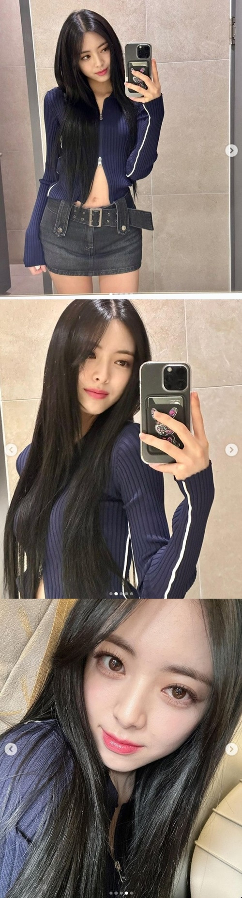 있지(ITZY) 유나가 예쁨을 과시했다. 사진=있지 공식 인스타그램