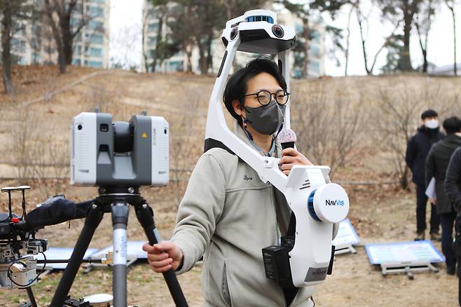 국립산림과학원이 디지털 트윈 기술을 이용한 ‘3D 디지털 숲 조성사업’을 추진하고 있다.  국립산림과학원 제공