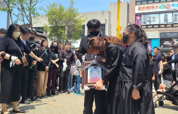 수원 스쿨존 사망사고 조은결 군 발인 / 사진=연합뉴스