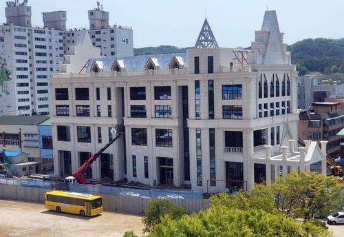 하반기 준공 예정인 화천 돌봄센터 [촬영 이상학]