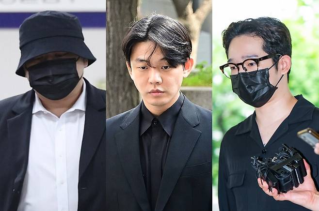 (왼쪽부터)돈 스파이크, 유아인, 남태현 [연합뉴스, OSEN 제공]