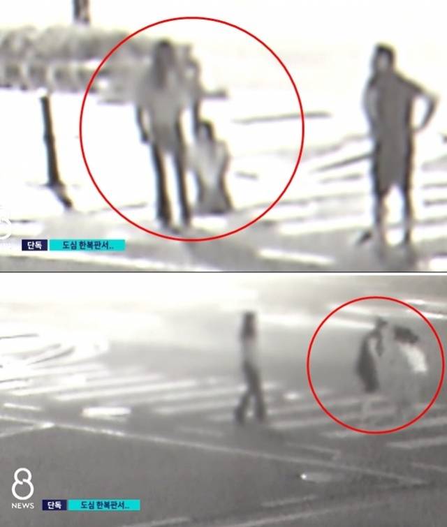 한 여중생이 여러 사람들로부터 폭행을 당하고 있다. 가해자들은 피해 여중생의 부모와 오빠였다. SBS 보도화면 캡처