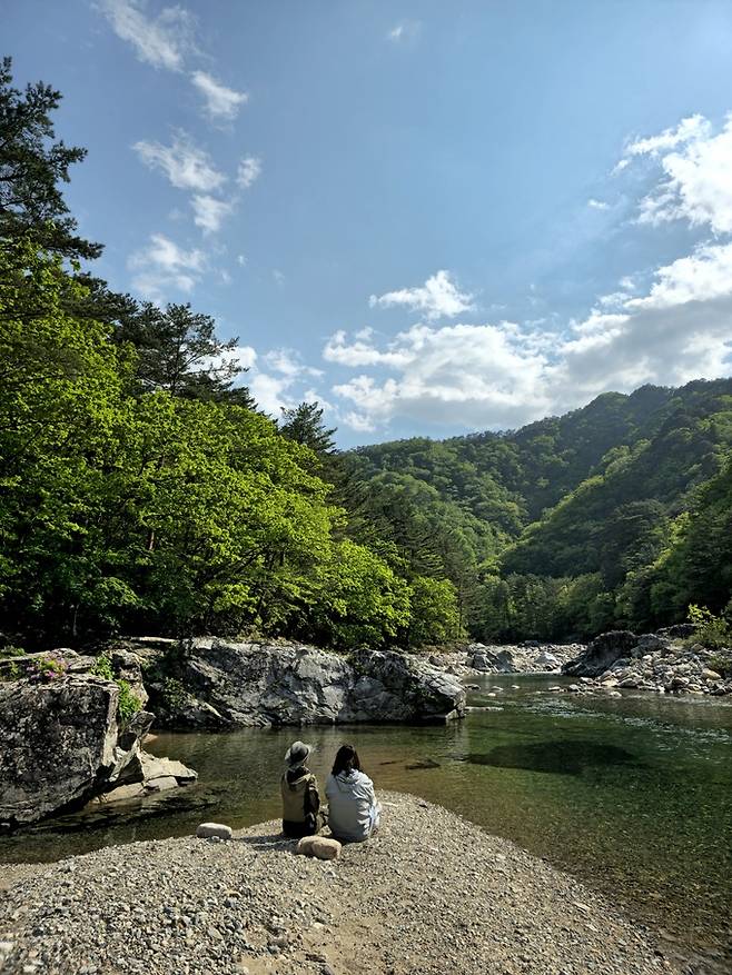 백담사 자연관찰로 수렴동 계곡.
