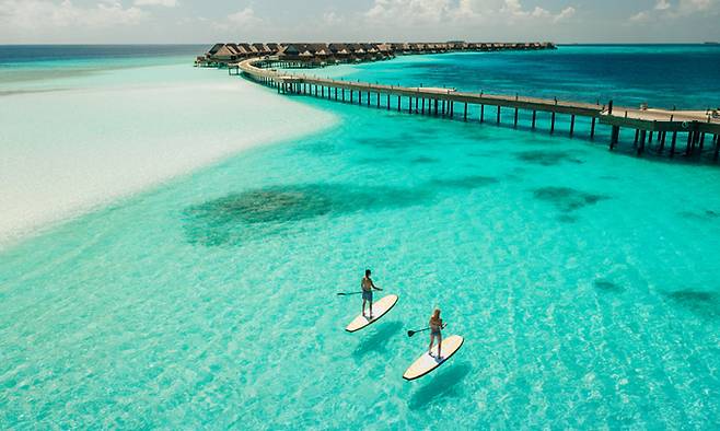 조알리 몰디브의 패들보트 체험
