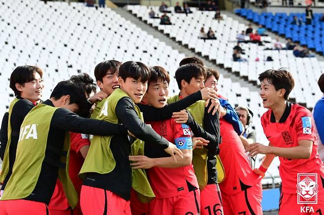 김은중호가 애매한 판정까지 이겨내며 귀중한 승리를 거뒀다. 사진=대한축구협회