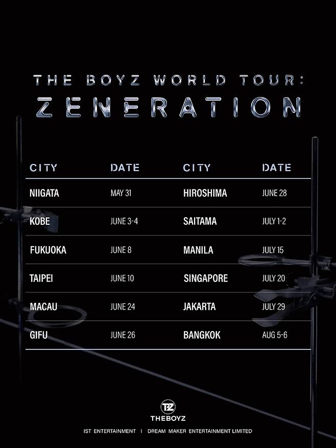 [서울=뉴시스] 그룹 더보이즈(THE BOYZ) 월드투어 '더보이즈 세컨드 월드투어: 제너레이션(THE BOYZ 2ND WORLD TOUR: ZENERATION) 포스터. 23.05.23. (사진=IST엔터테인먼트 제공) photo@newsis.com *재판매 및 DB 금지