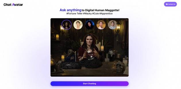 △국내 스타트업 클레온이 개발한 챗 아바타.