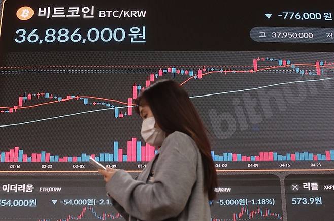 비트코인 가격이 횡보세를 걷고 있다.[사진=뉴시스]