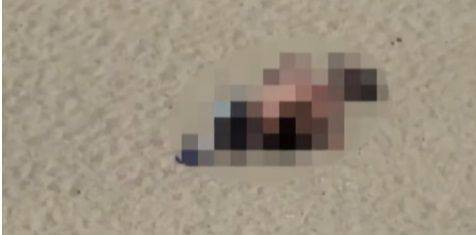 사람 많은 강원도 한 해변가에서 커플이 애정행각을 벌이고 있다. JTBC ‘사건반장’ 캡처