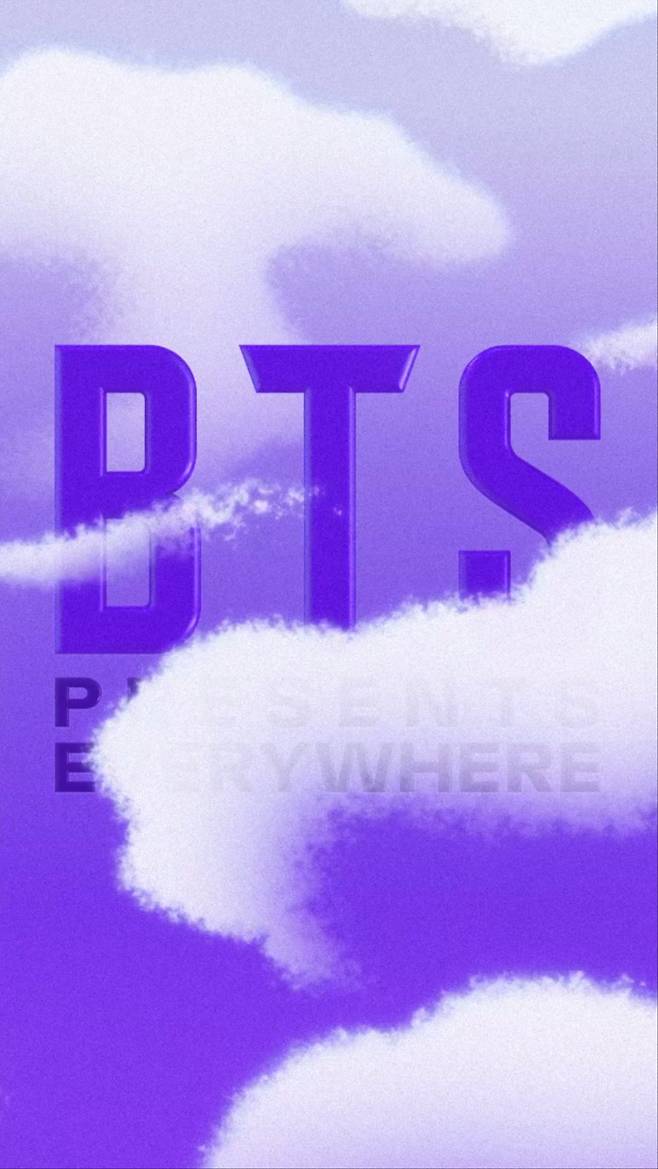 A poster for K-pop band BTS' 10th anniversary festival with the event's slogan, "BTS Presents Everywhere" (Big Hit Music)