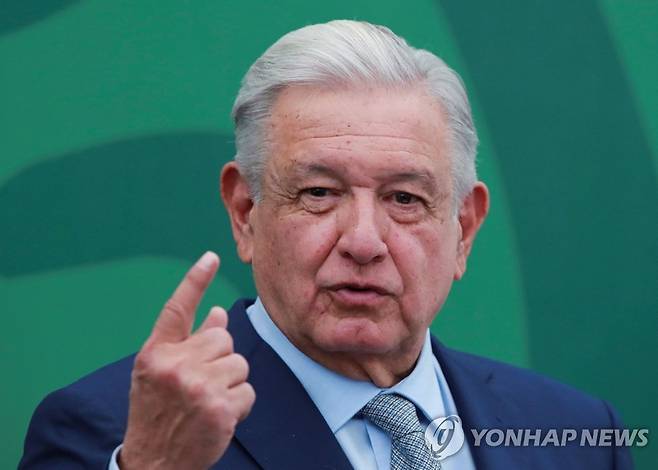 안드레스 마누엘 로페스 오브라도르 멕시코 대통령 [로이터 연합뉴스 자료사진. 재판매 및 DB 금지]