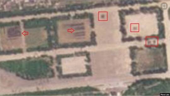 지난 19일 미국 위성영상 기업인 플래닛 랩스가 북한 미림비행장 북쪽 훈련장을 촬영한 위성 사진으로, 최근 병력과 차량이 모두 철수한 것으로 전해졌다.



플래닛 랩스·연합뉴스 제공