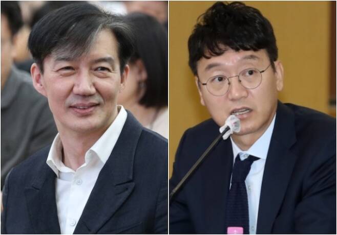 조국 전 법무부 장관(왼쪽·연합뉴스), 김웅 국민의힘 의원. 뉴스1