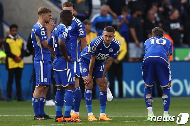 2부로 강등된 레스터 시티 선수들 ⓒ AFP=뉴스1