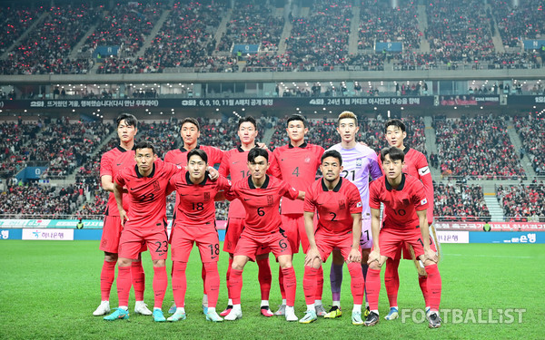한국 남자 축구대표팀. 서형권 기자