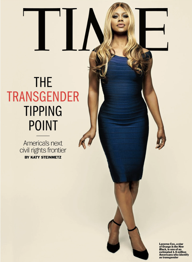 2014년 5월 29일 발행된 시사주간지 'Time'(6월 14일 Issue) 표지의 러번 콕스. Time