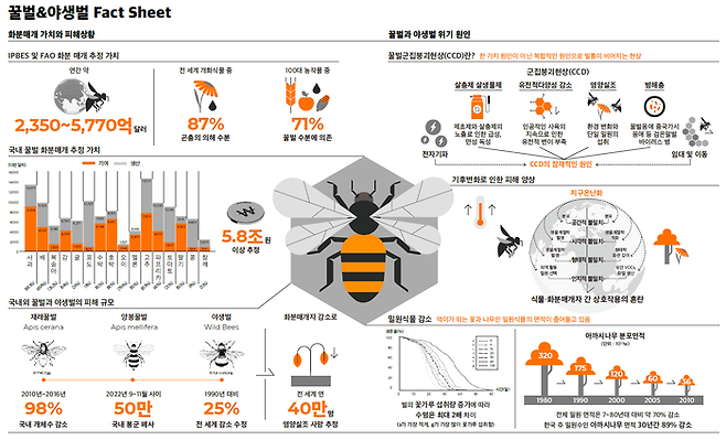 꿀벌과 야생벌 팩트시트. 그린피스