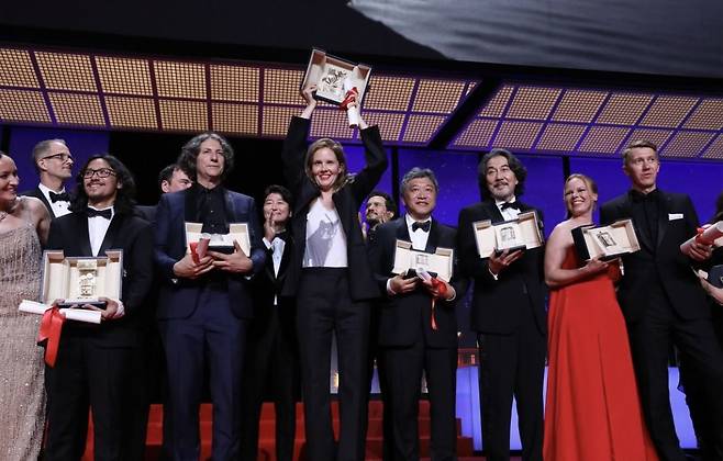 제76회 칸 국제영화제 수상자들. (사진출처=칸 국제영화제 SNS)
