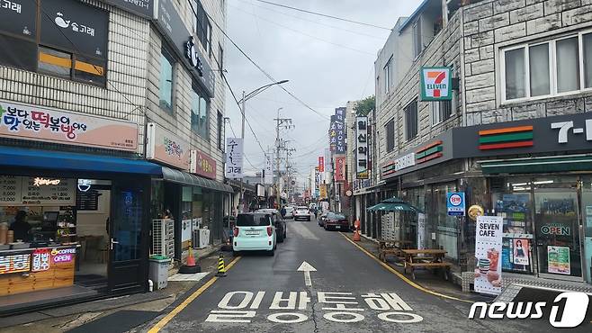 충북 증평군의 '첫 골목형 상점가' 지정 예정지.(증평군 제공)/뉴스1