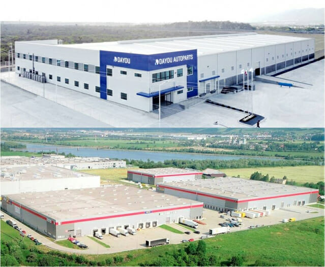 대유에이피 멕시코 몬테레이(위)공장, 슬로바키아 질리나(아래) 공장 (사진=대유에이피)